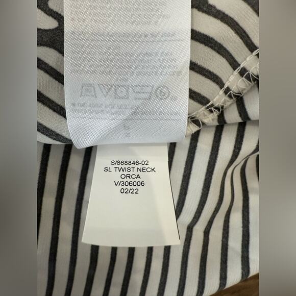 NWT Banana Republic Twist Neck Halter Midi Dress Black And White Abstract Size S - Picture 8 of 10